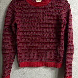 Kenzo Red and Black Checkered Women's Sweater